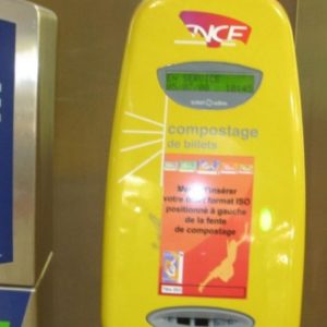 Fin des bornes de compostage de billets à la SNCF