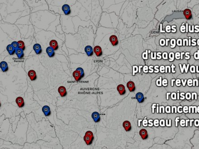 Financement du rail en Auvergne Rhône Alpes : les usagers et les élus appellent Wauquiez à la raison