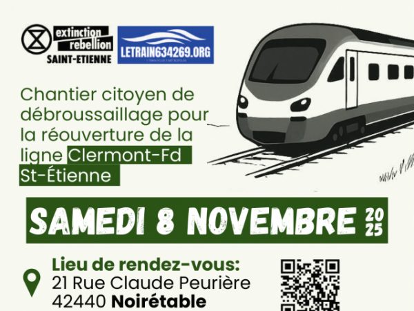 Retrouvons la ligne Clermont Thiers Saint-Etienne ! le samedi 8 novembre