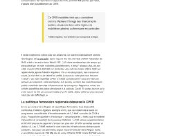 Le CPER Mobilités d’Auvergne Rhône Alpes enfin voté… dans l’indifférence
