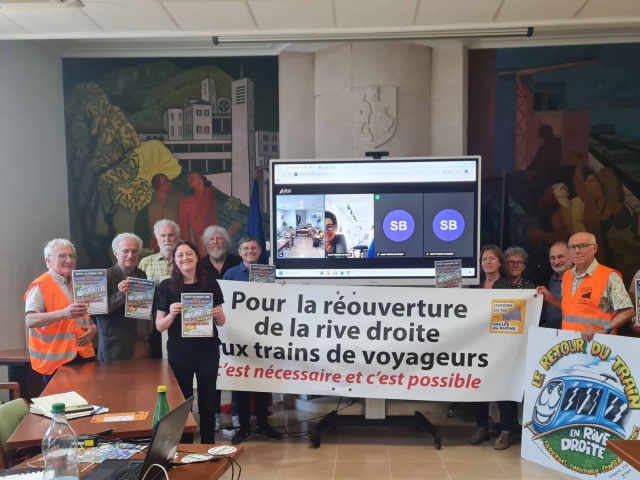 24 octobre 2026 : le train revient sur la rive droite du Rhône entre Bourg St Andéol et Lyon