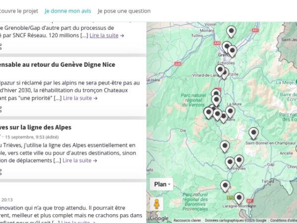 Ligne des Alpes : concertation pour les travaux d&rsquo;avant JO de 2030