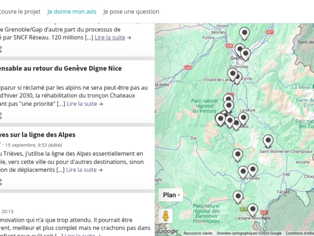Ligne des Alpes : concertation pour les travaux d&rsquo;avant JO de 2030